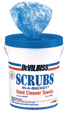 Scrubland 1枚 Devilbiss Scrubs Hand Cleaner Towels 42272