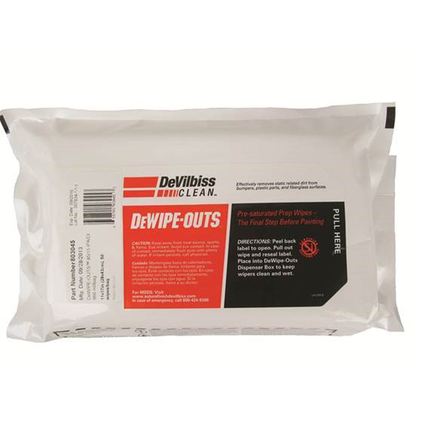 Devilbiss DeWipe-Outs Pre-saturated Prep Wipe 803045