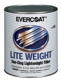 Evercoat High Production Lite Weight - Plastic Body Filler - Tack-Free &  Clog-Free Formula - 128 Fl Oz