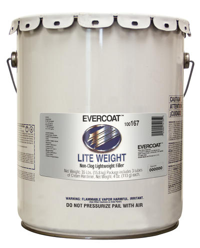  Evercoat Lite Weight Body Filler - Clog-Free Body Filler for  Aluminum, Fiberglass & More - 128 Fl Oz : Automotive