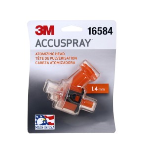 3M Accuspray Atomizing Head Kit - 1.2 Mm, Blue, 4 Per Pack, For Spray Guns