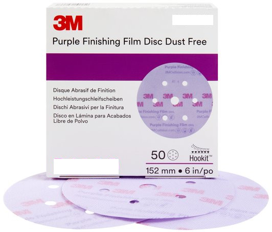 3M Hookit Purple+ サンディングディスク P100 P240 MMM-hookit-purple-finishing-
