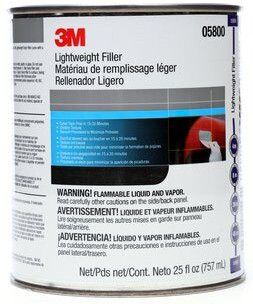 3M Lightweight Body Filler 05801 – 1 Gallon For Auto Repair